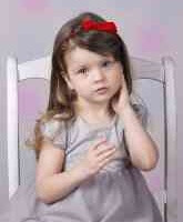 Debbie and the Little Girl in a Blue Dress